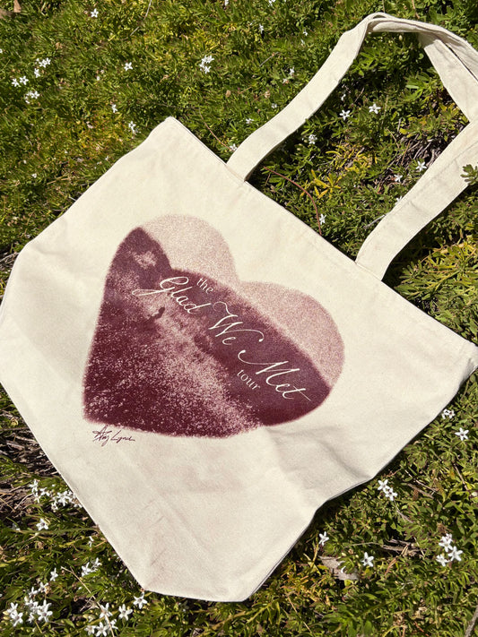 Glad We Met Tour tote bag