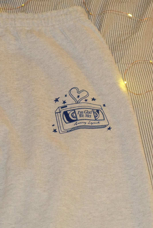 “I’m Glad We Met” sweatpants (Partial Pre-Order)