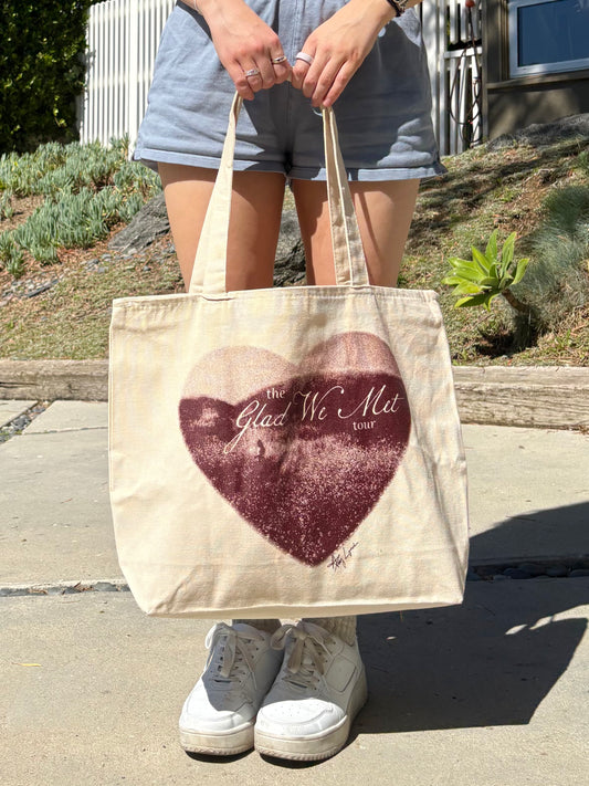Glad We Met Tour tote bag